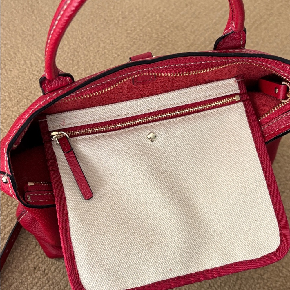 Kate Spade Red Leather Tote Bag and Backpack - Picture 5 of 12
